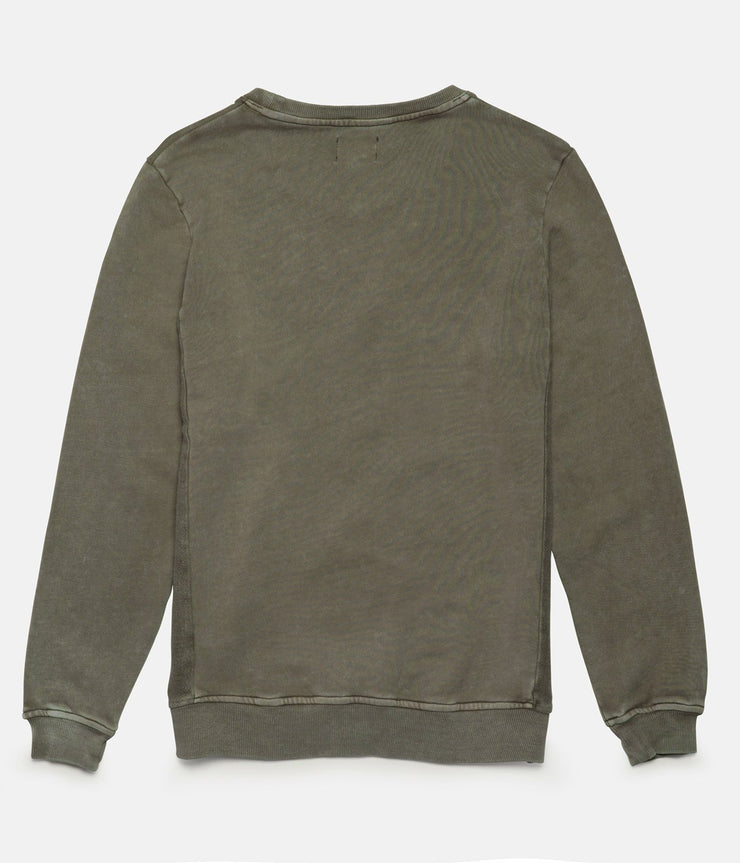 WASHED OUT PULLOVER DUSTED OLIVE