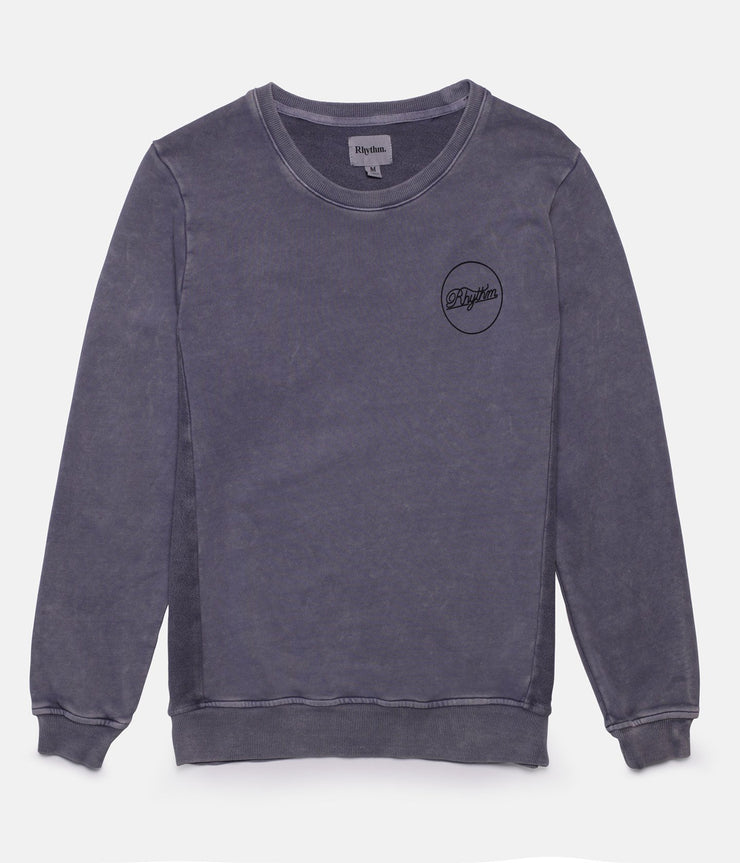 WASHED OUT PULLOVER DUSTED BLUE