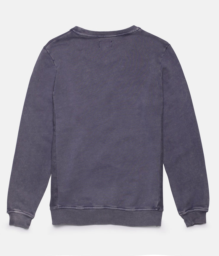 WASHED OUT PULLOVER DUSTED BLUE