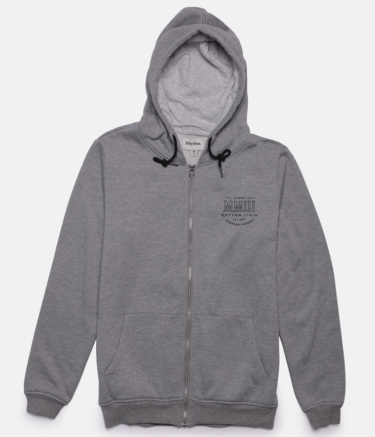 NUMERAL HOOD GREY MARLE