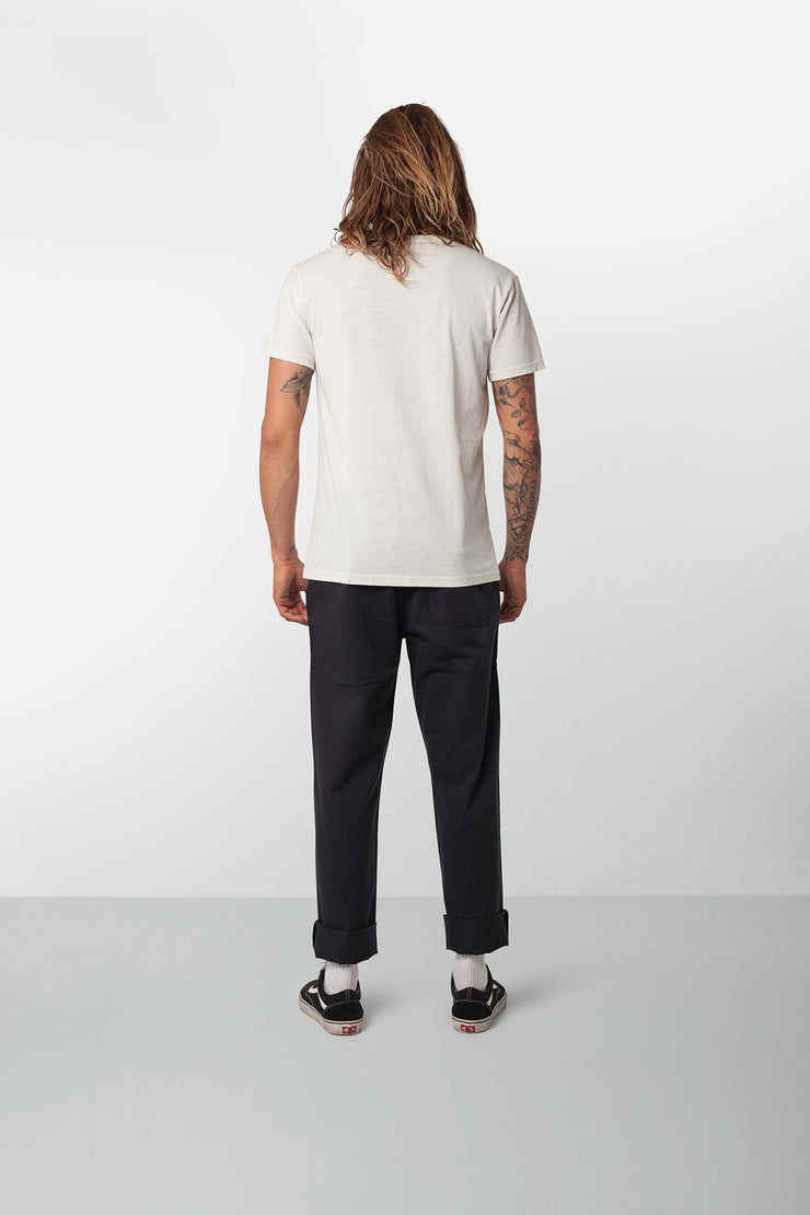 Rhythm Fatigue Pant Black Model Back
