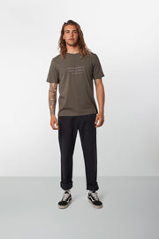 Rhythm Base T-Shirt Olive Model Front