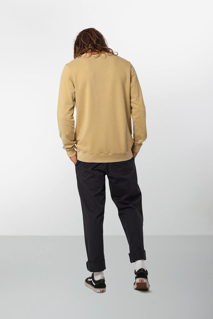 Rhythm Washed Out Pullover Turmeric Model Back