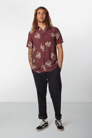 Rhythm Cantina SS Shirt Vintage Clay Model Front