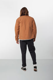 Rhythm Work Jacket Tobacco Model Back