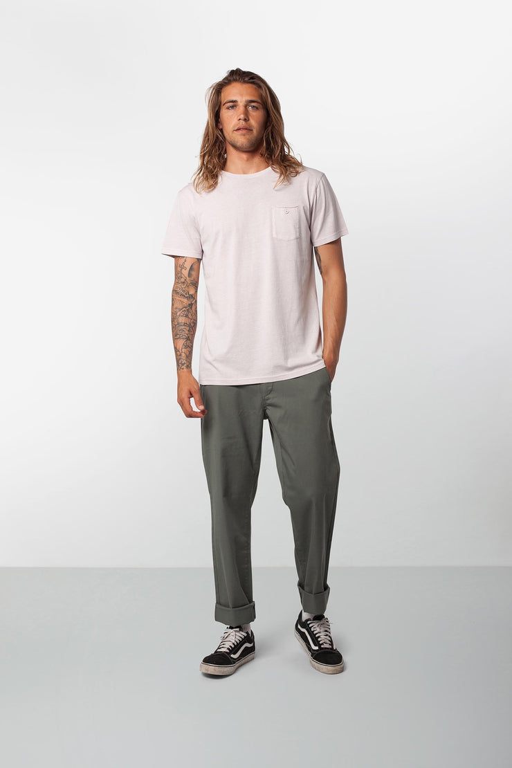 Rhythm Everyday Wash T-Shirt Vintage Shell Model Front