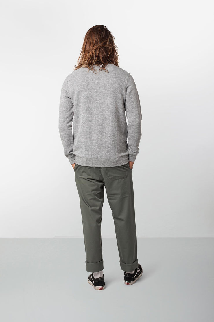 Rhythm Leon Pullover Vintage Grey Model Back