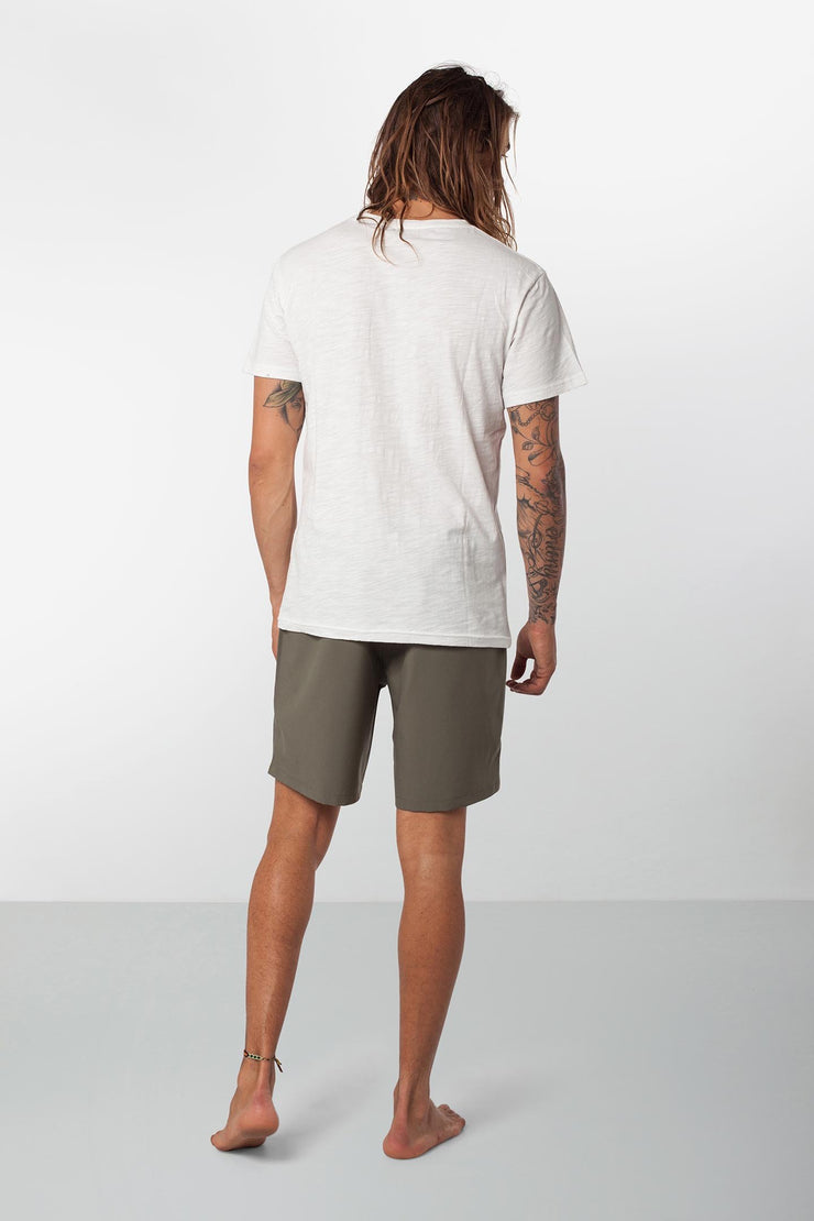 Rhythm Black Label Trunk Vintage Olive Model Back