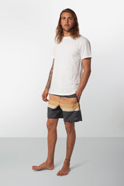 Rhythm Retro Stripe Beach Short Navy Model Front