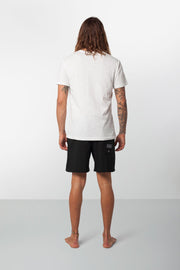 Rhythm Black Label Beach Short Black Model Back