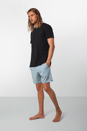 Rhythm Black Label Beach Short Stone Blue Model Front