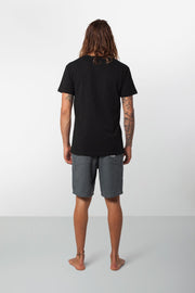 Rhythm Linen Bunker Walkshort Duck Green Model Back