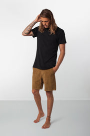 Rhythm Corduroy Bunker Walkshort Tobacco Model Front