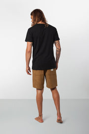 Rhythm Corduroy Bunker Walkshort Tobacco Model Back