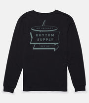 NO VACANCY LS T-SHIRT BLACK