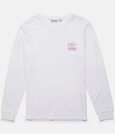 NO VACANCY LS T-SHIRT WHITE