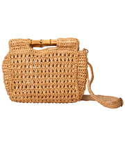 TIKI CLUTCH BAG STRAW