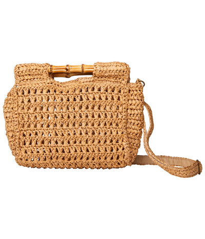 TIKI CLUTCH BAG STRAW