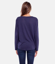 MY LONG SLEEVE TOP NAVY