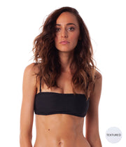 MALDIVES BANDEAU TOP BLACK