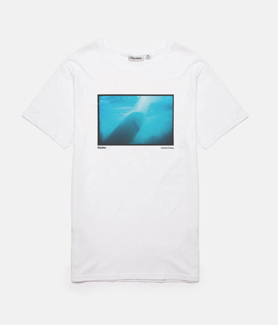 BLUE T-SHIRT WHITE