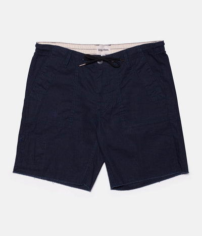 LINEN BUNKER WALKSHORT NAVY