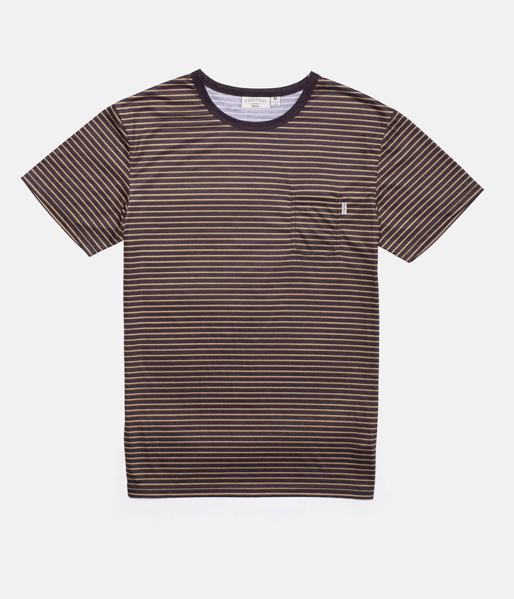 EVERYDAY STRIPE T-SHIRT CHARCOAL