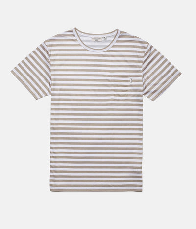 EVERYDAY STRIPE T-SHIRT SAND