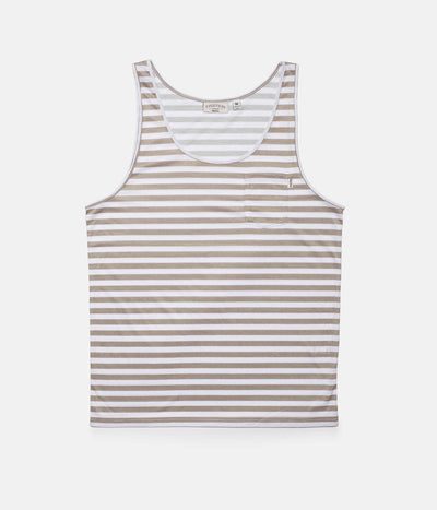 EVERYDAY STRIPE SINGLET SAND