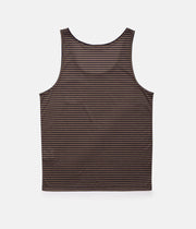 EVERYDAY STRIPE SINGLET CHARCOAL