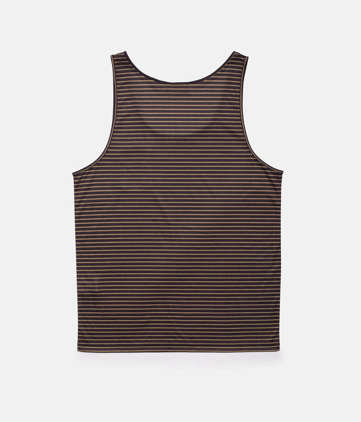 EVERYDAY STRIPE SINGLET CHARCOAL