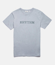 RHYTHM CLASSIC T-SHIRT STONE BLUE FRONT