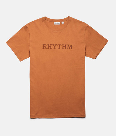 RHYTHM CLASSIC T-SHIRT ALMOND FRONT