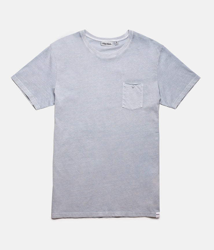 RHYTHM EVERYDAY WASH T-SHIRT VINTAGE CLOUD FRONT