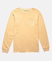 RHYTHM EVERYDAY WASH LS T-SHIRT SUNBLEACHED YELLOW FRONT
