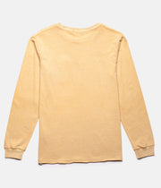 RHYTHM EVERYDAY WASH LS T-SHIRT SUNBLEACHED YELLOW BACK