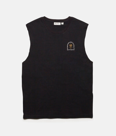 RHYTHM DATE PALM TANK BLACK FRONT