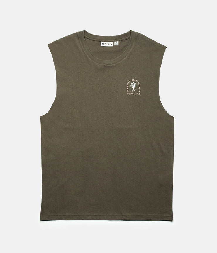 RHYTHM DATE PALM TANK OLIVE FRONT