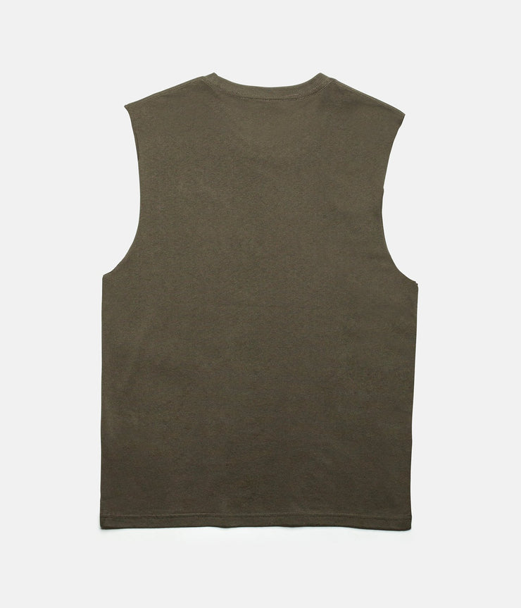 RHYTHM DATE PALM TANK OLIVE BACK