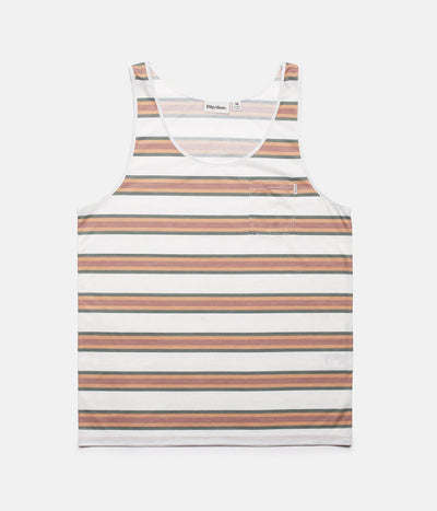 RHYTHM EVERYDAY STRIPE SINGLET JAVA FRONT