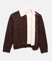 RHYTHM BEDFORD JACKET BROWN OPEN FRONT
