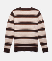 RHYTHM RETRO STRIPE KNIT VINTAGE BROWN BACK