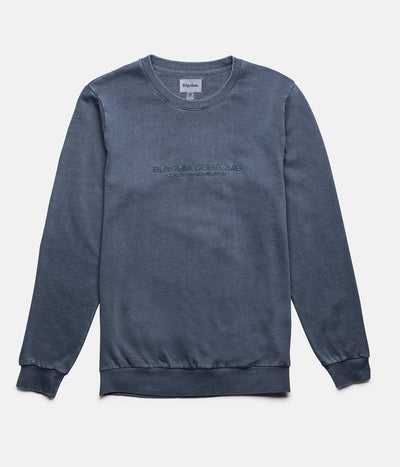 RHYTHM WASHED OUT PULLOVER VINTAGE NAVY FRONT