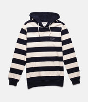 RHYTHM RUGBY STRIPE HOOD NAVY FRONT