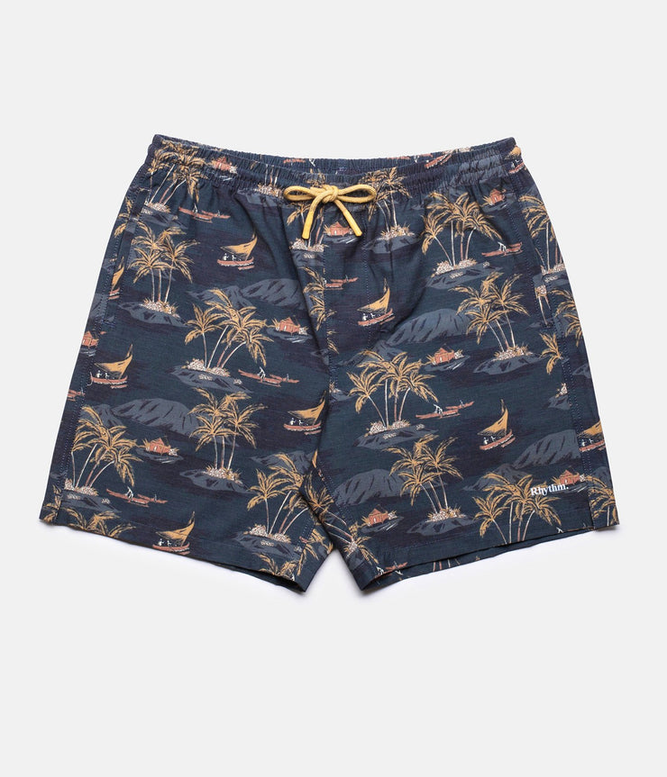 RHYTHM WAIKIKI BEACH SHORT NAVY FRONT