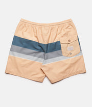 RHYTHM RETRO STRIPE BEACH SHORT PEACH BACK