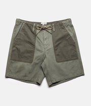 RHYTHM PATCHES MILITARY WALKSHORT OLIVE FRONT