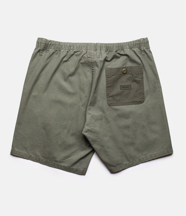 RHYTHM PATCHES MILITARY WALKSHORT OLIVE BACK