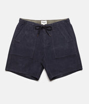RHYTHM CORDUROY BUNKER WALKSHORT NAVY FRONT