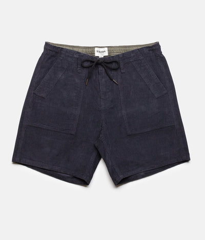 RHYTHM CORDUROY BUNKER WALKSHORT NAVY FRONT